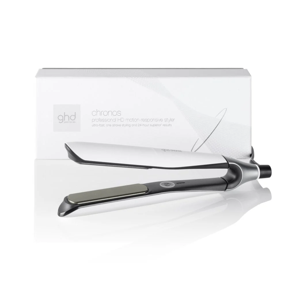 ghd Chronos Flat Iron Hair Straightener, 3x Faster Styling with 85% More Shine White - Image 9