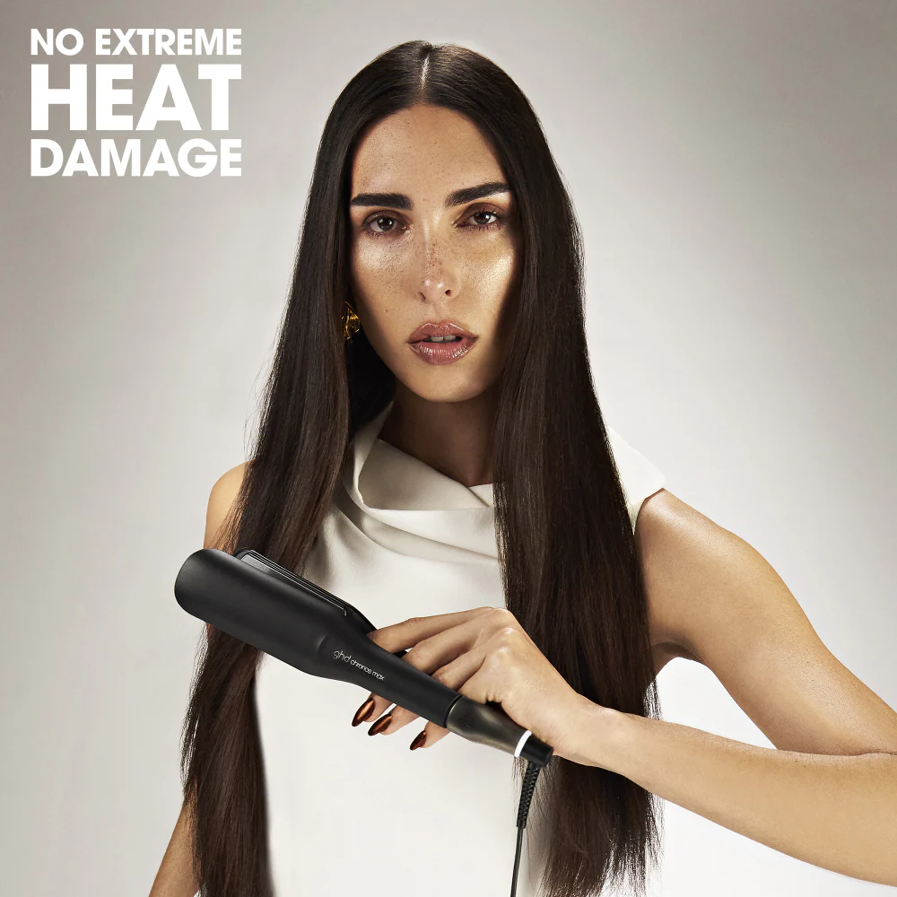 ghd Chronos Max Wide Plate Hair Straightener, 3x Faster Styling with 90% More Shine Black - Image 5