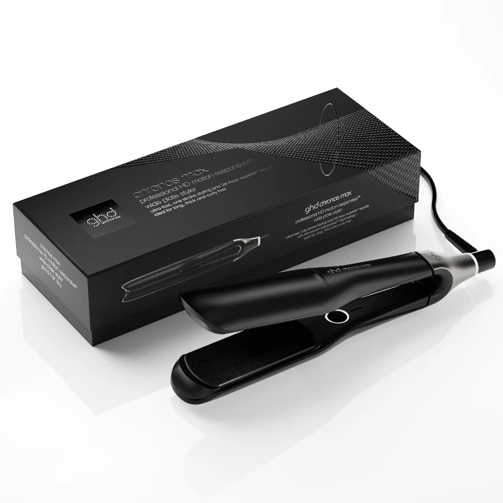 ghd Chronos Max Wide Plate Hair Straightener, 3x Faster Styling with 90% More Shine Black - Image 6