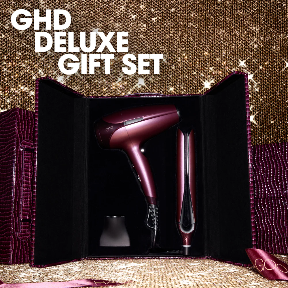ghd Limited Edition Chronos Flat Iron Hair Straightener & Helios Hair Dryer Cherry Chic Deluxe Gift Set - Image 3