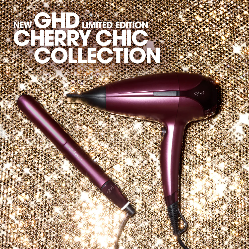 ghd Limited Edition Chronos Flat Iron Hair Straightener & Helios Hair Dryer Cherry Chic Deluxe Gift Set - Image 7