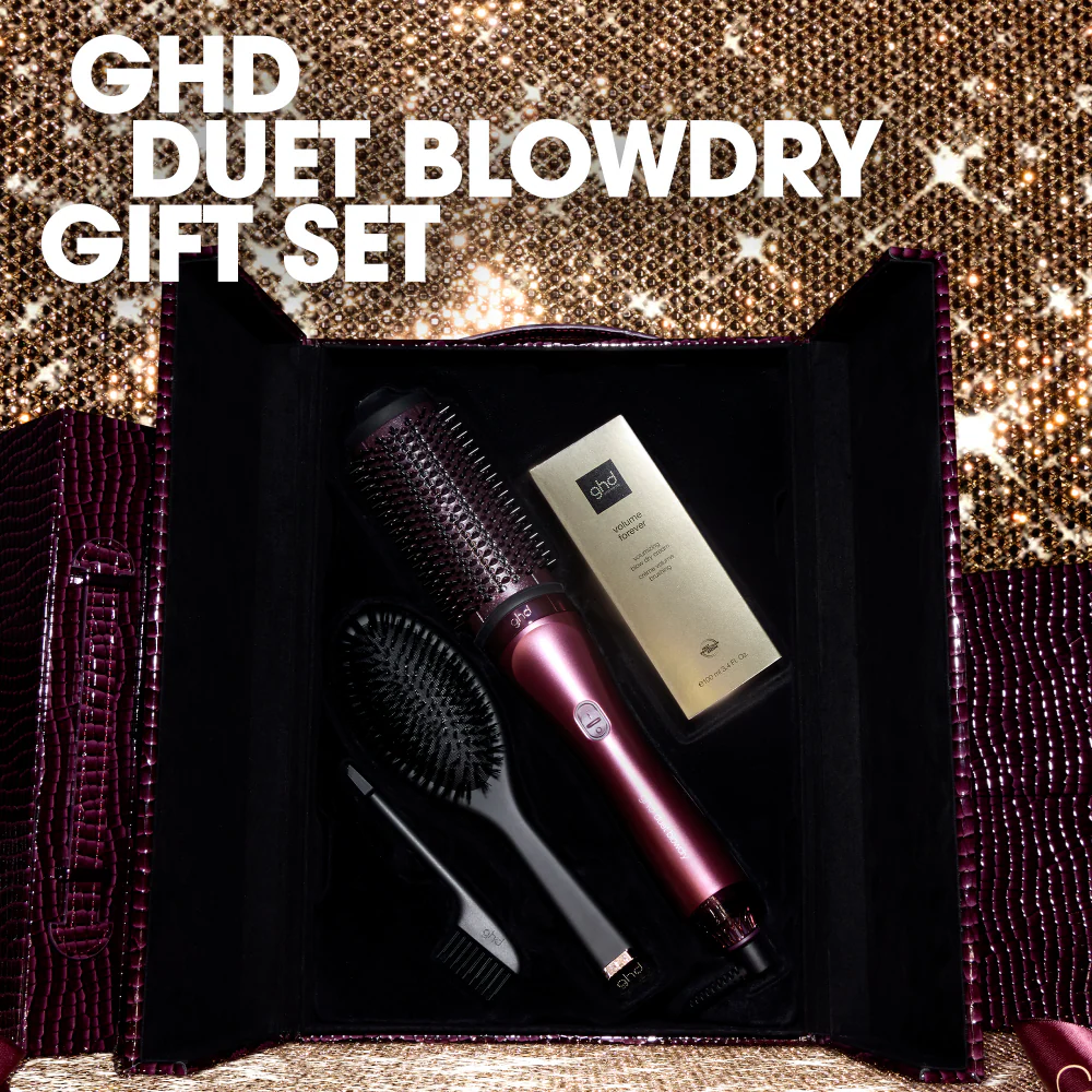 ghd Limited Edition Duet Professional 2-in-1 Blow Dry Brush Cherry Chic Gift Set - Image 3