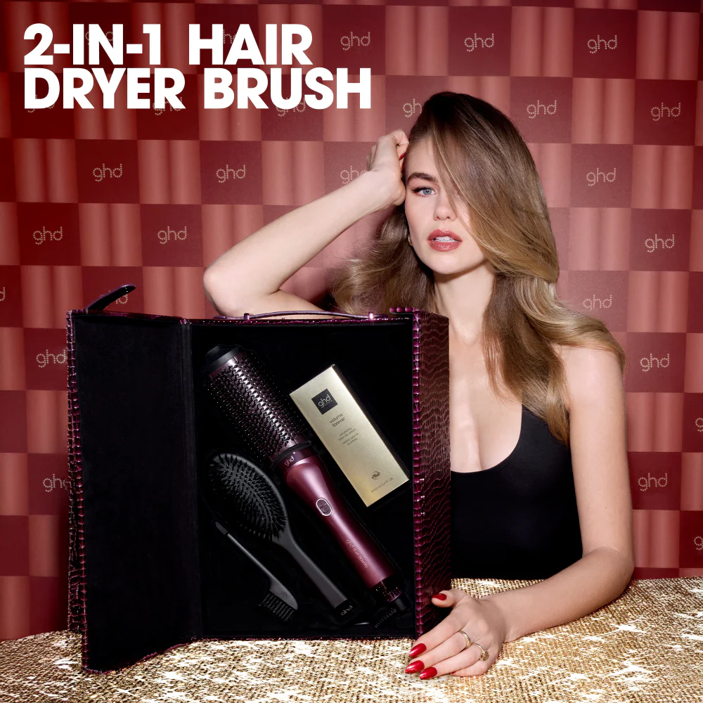 ghd Limited Edition Duet Professional 2-in-1 Blow Dry Brush Cherry Chic Gift Set - Image 5