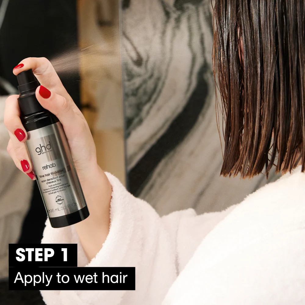 ghd Rehab Fine Hair Thickener Leave-In Thickening Treatment 95ml - Image 4