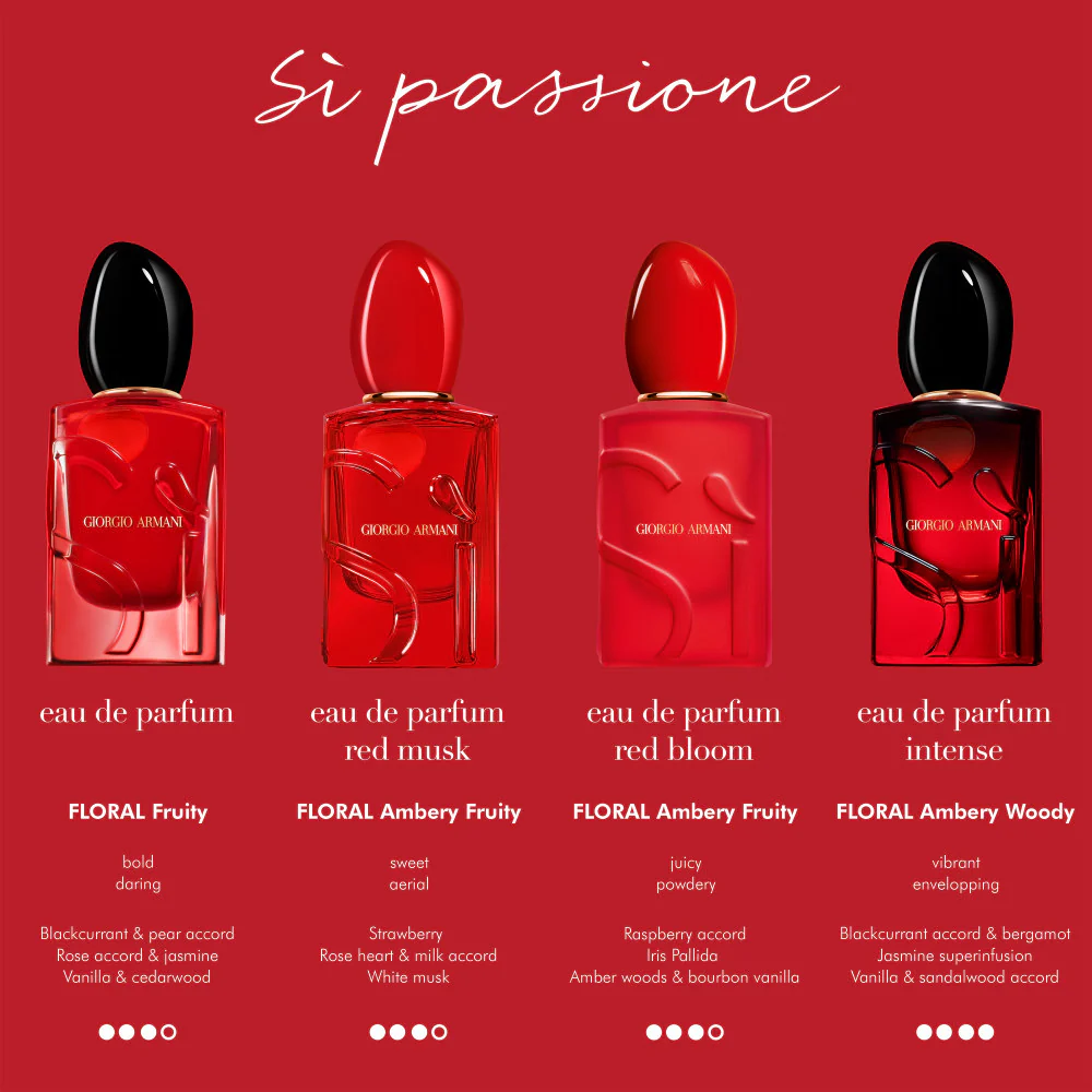 Giorgio Armani Si Passione Red Bloom Eau De Parfum 100ml - Image 5