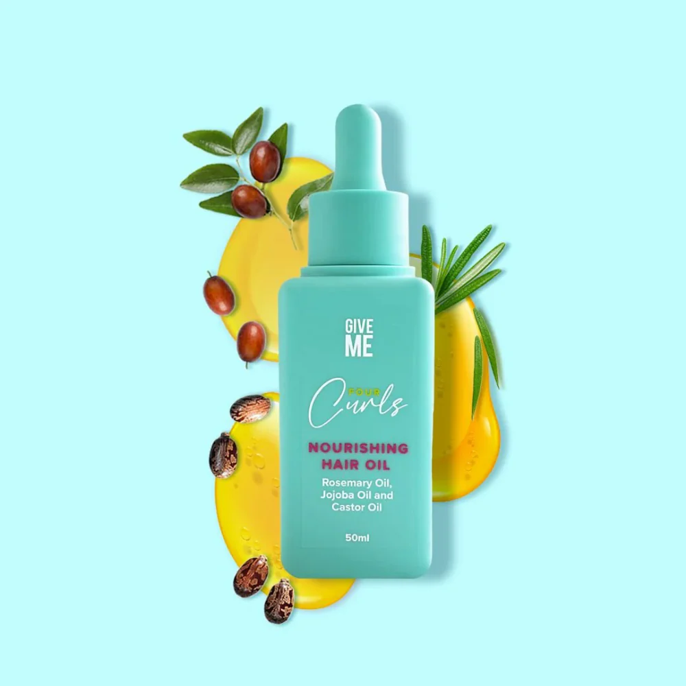 Give Me Cosmetics Four Curls Nourishing Hair Oil 50ml - Image 2
