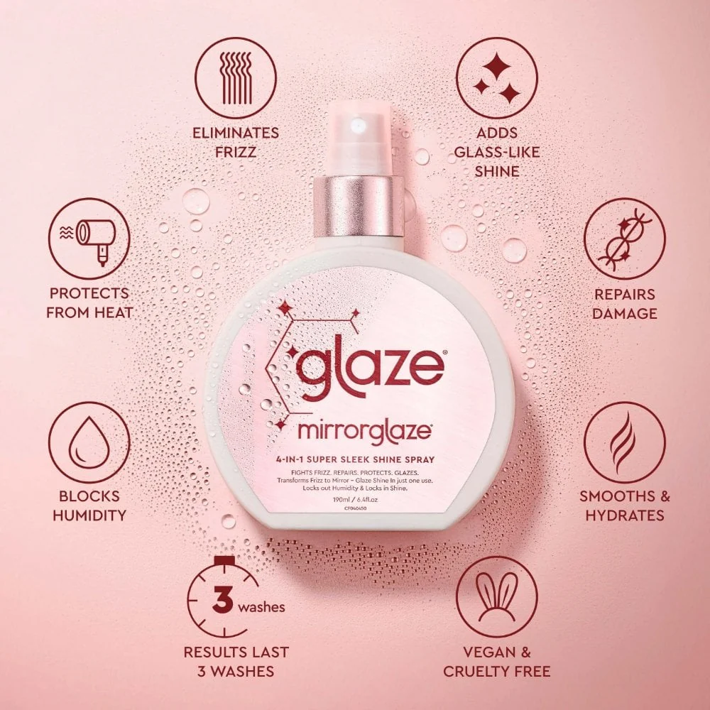 Glaze Mirror Glaze 4-in-1 Super Sleek Shine Spray 190ml - Image 3