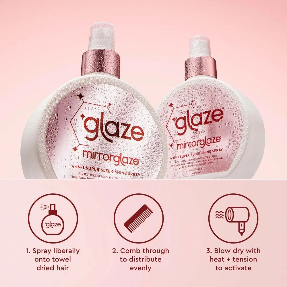 Glaze Mirror Glaze 4-in-1 Super Sleek Shine Spray 190ml - Image 6