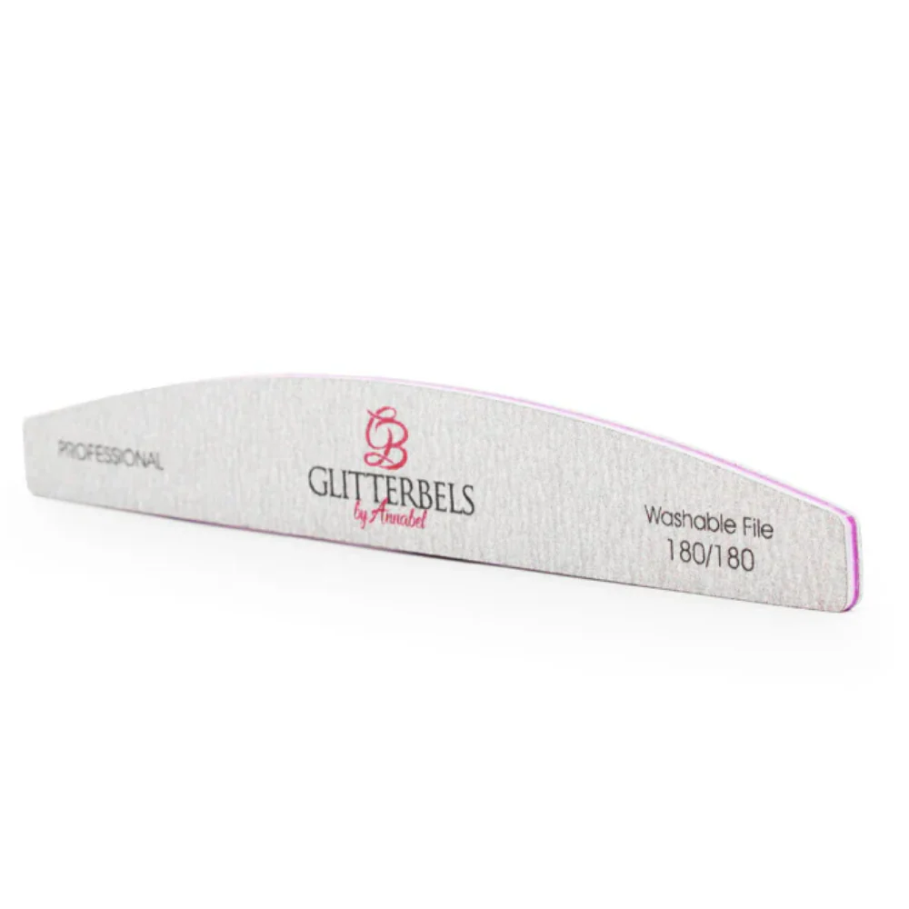 Glitterbels Nail File 180/180 Grit Pack of 10 - Image 2