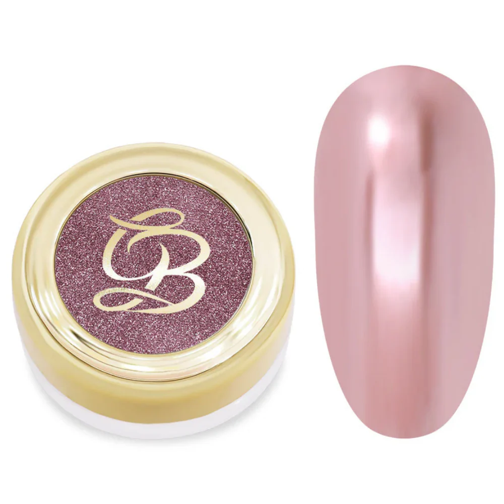 Glitterbels Pressed Chrome Powder Rose Tinted Mirror 0.5g