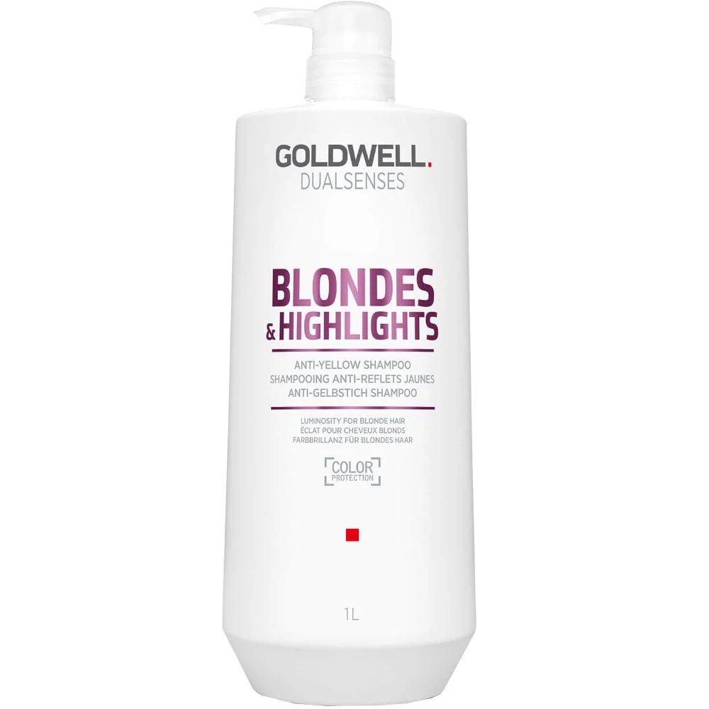Goldwell DualSenses Blonde & Highlights Anti-Yellow Shampoo & Conditioner Twin 2 x 1000ml - Image 2