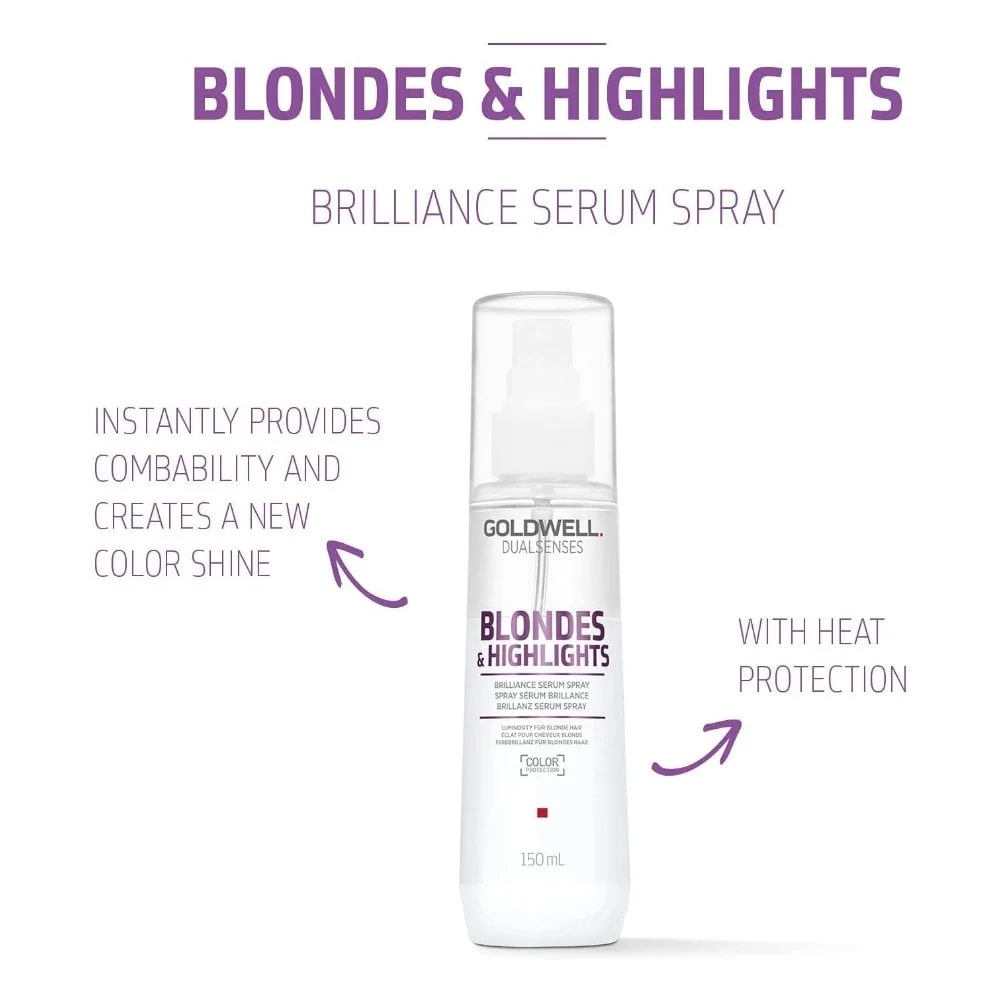 Goldwell DualSenses Blondes & Highlights Brilliance Serum Spray 150ml - Image 2