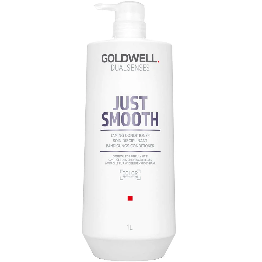 Goldwell DualSenses Just Smooth Taming Shampoo & Conditioner Twin 2 x 1000ml - Image 3