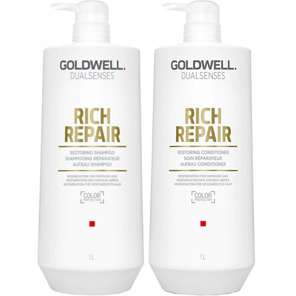 Goldwell DualSenses Rich Repair Restoring Shampoo & Conditioner Twin 2 x 1000ml