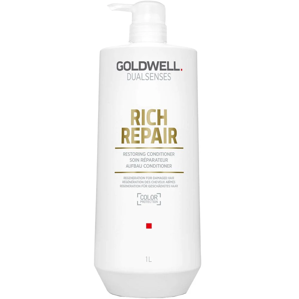 Goldwell DualSenses Rich Repair Restoring Shampoo & Conditioner Twin 2 x 1000ml - Image 3