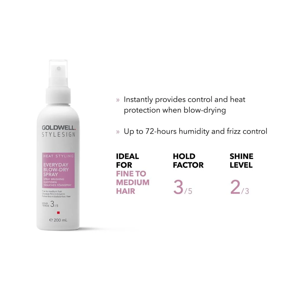 Goldwell Style Sign Heat Styling Everyday Blow-Dry Spray 200ml - Image 2