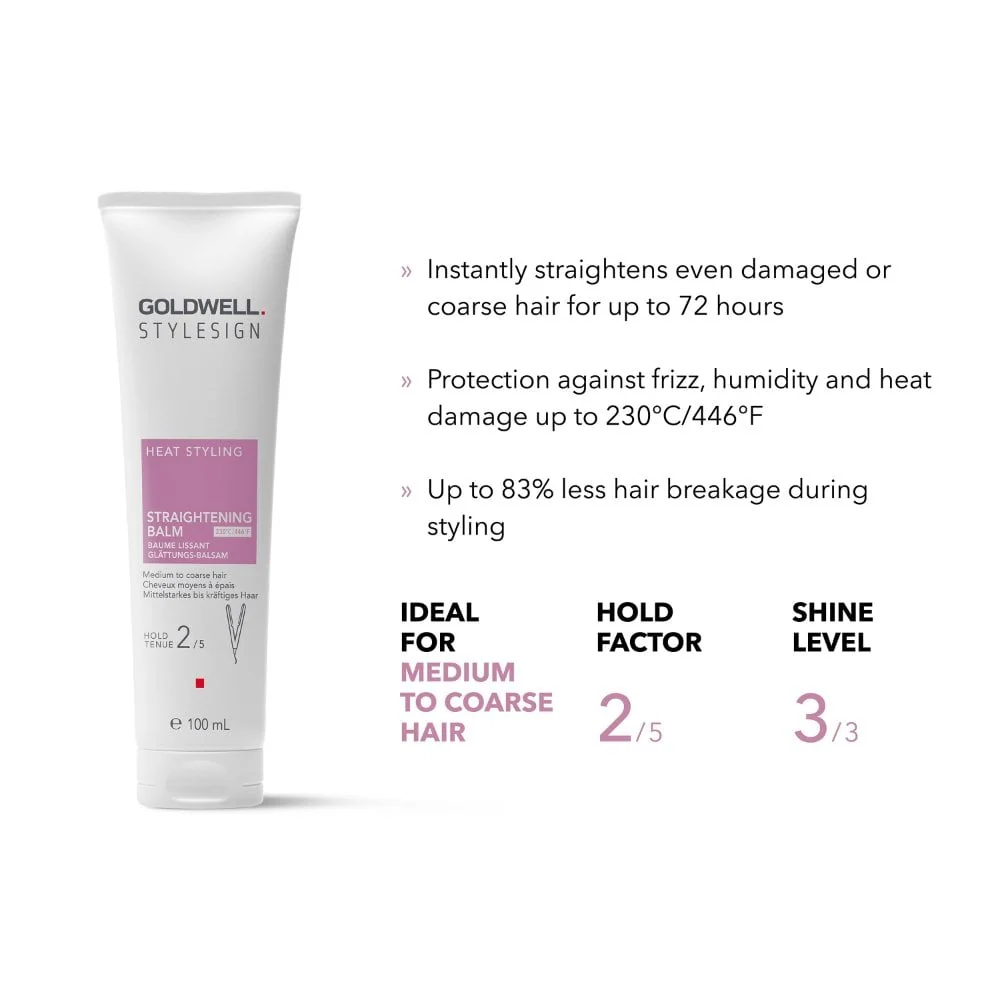 Goldwell Style Sign Heat Styling Straightening Balm 100ml - Image 2