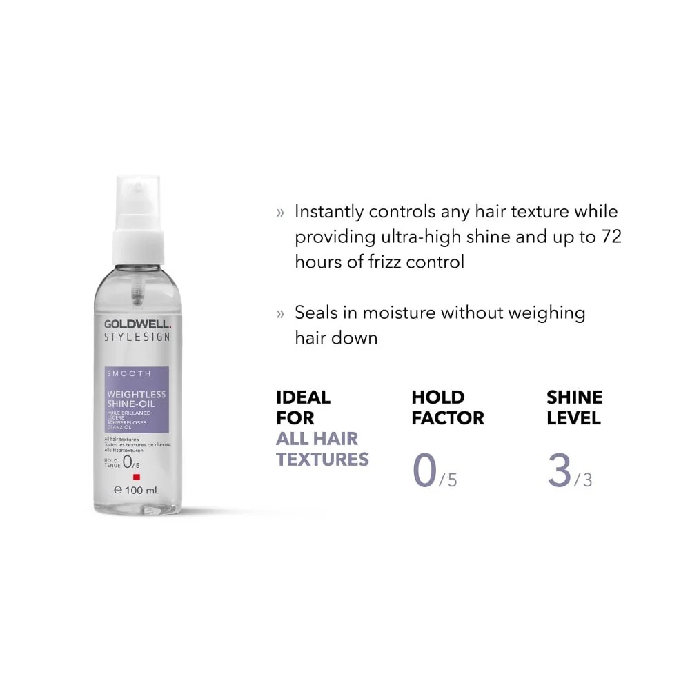 Goldwell Style Sign Smooth Weightless Shine-Oil 100ml - Image 2