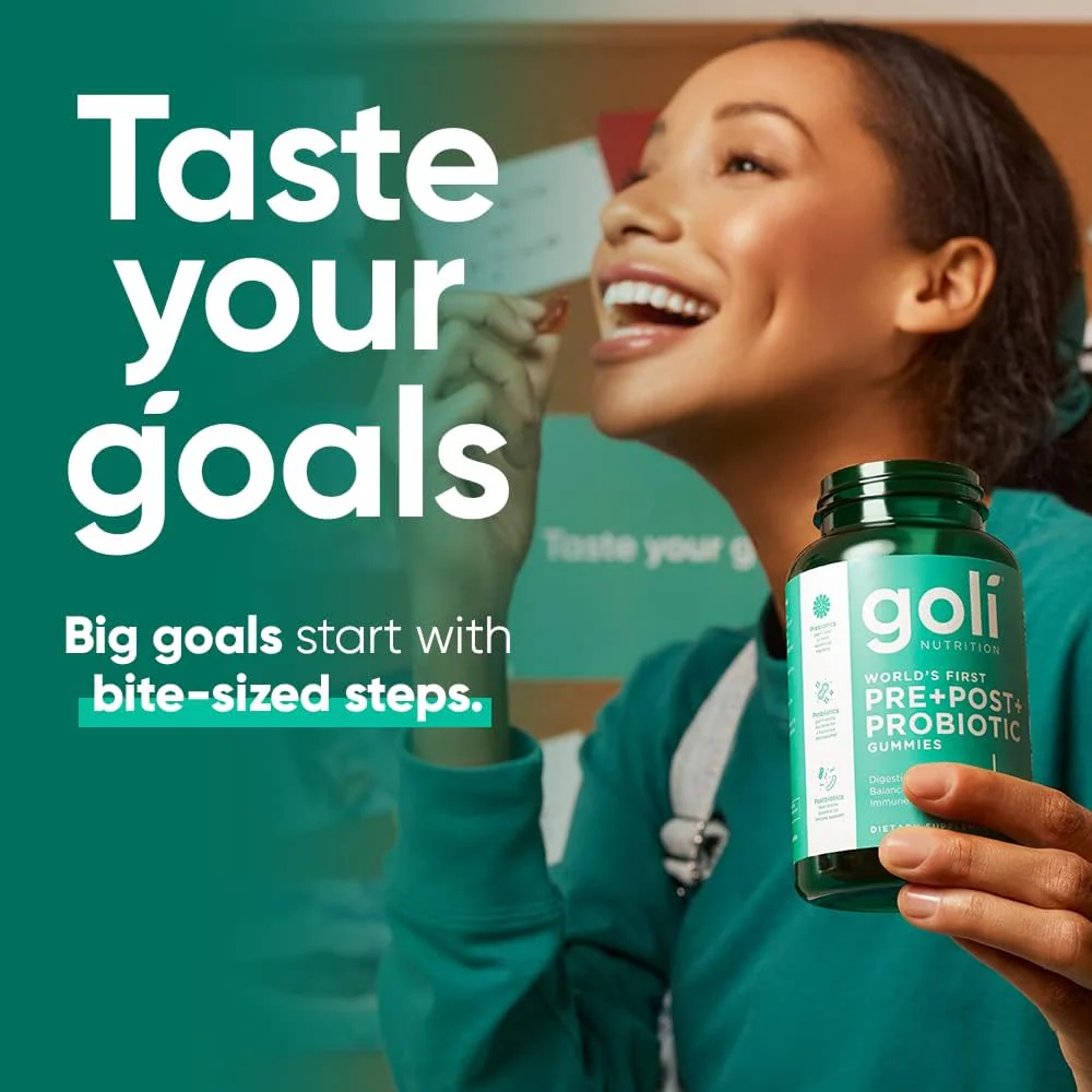 Goli Nutrition 3-In-1 Pre+Post+Probiotics Gummies x60 - Image 3