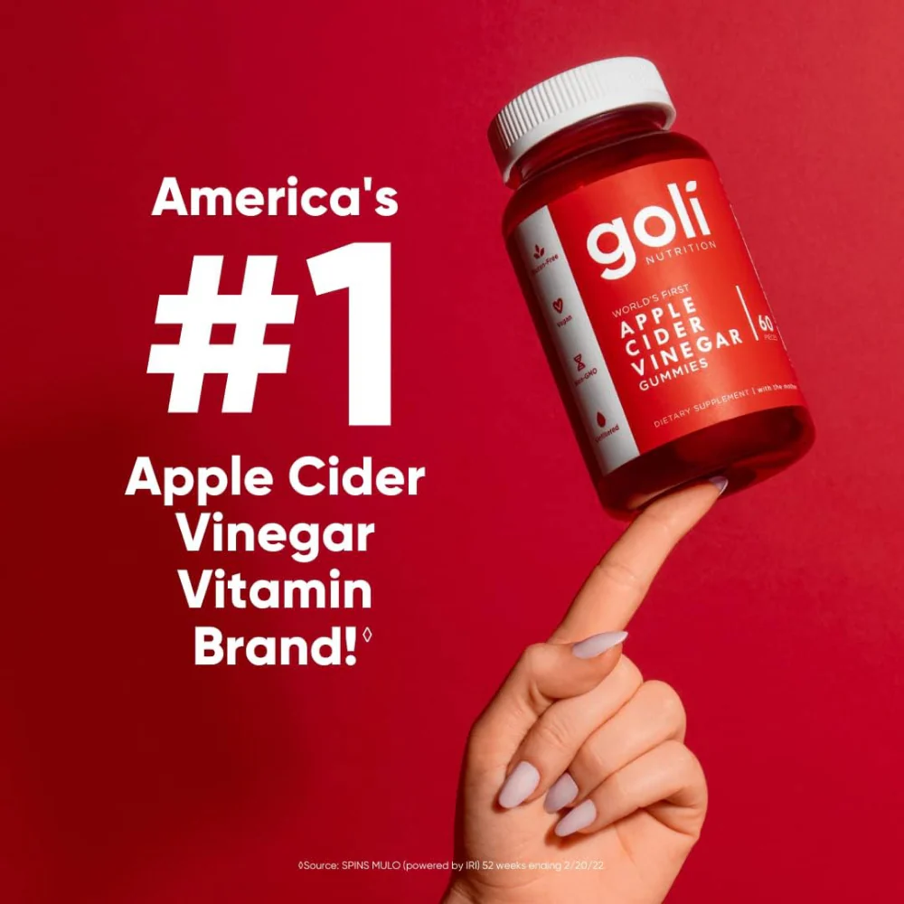 Goli Nutrition Apple Cider Vinegar Gummies x60 - Image 2