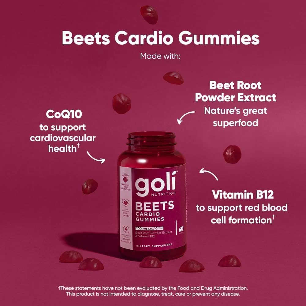 Goli Nutrition Beets Cardio Gummies x60 - Image 2