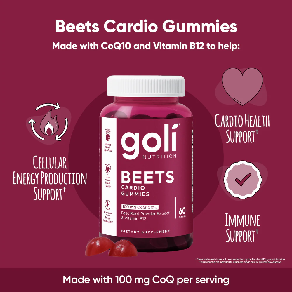 Goli Nutrition Beets Cardio Gummies x60 - Image 4