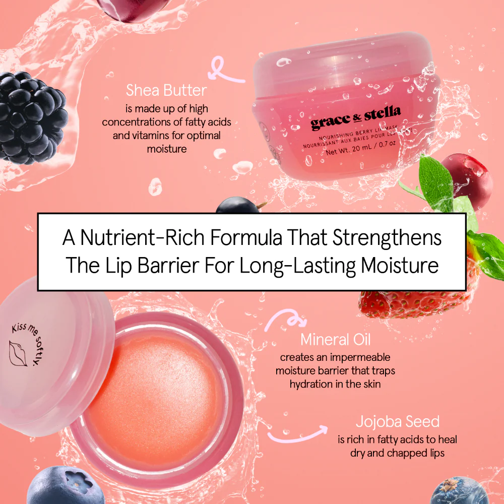 Grace & Stella Berry Lip Mask 20ml - Image 10