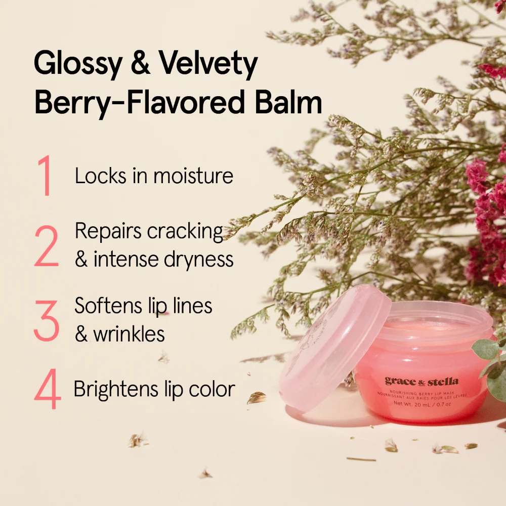 Grace & Stella Berry Lip Mask 20ml - Image 11