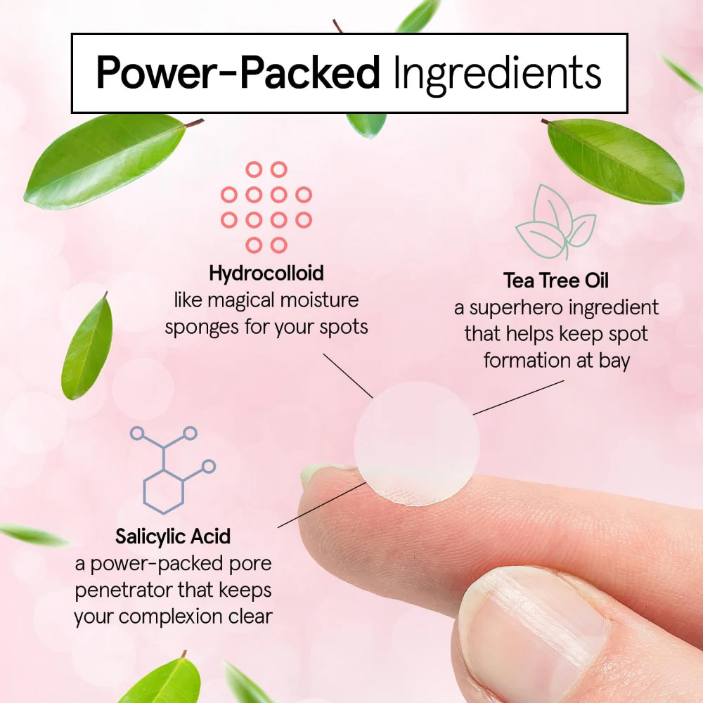 Grace & Stella Hydrocolloid Pimple Patches Clear x72 - Image 4