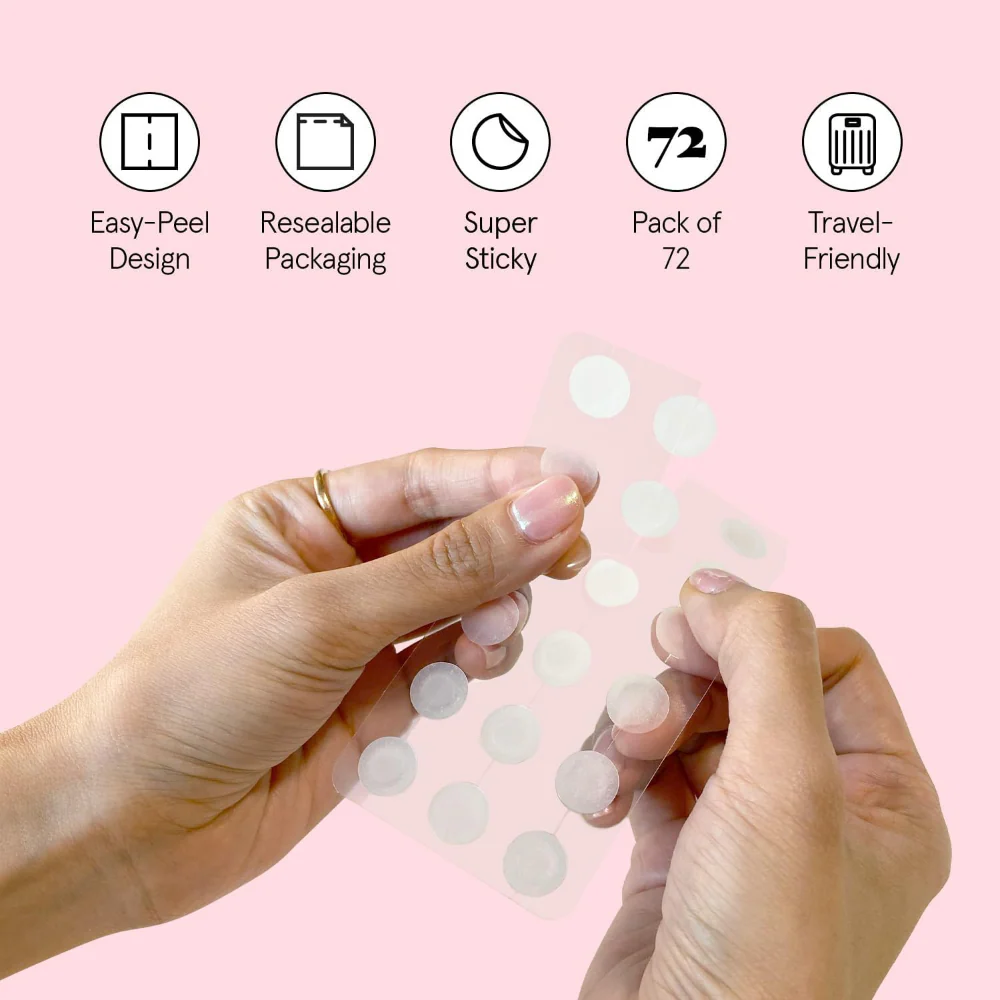 Grace & Stella Hydrocolloid Pimple Patches Clear x72 - Image 8
