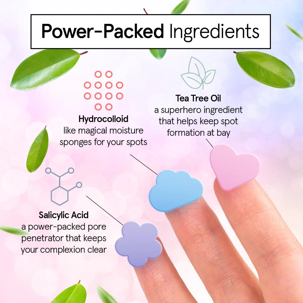 Grace & Stella Hydrocolloid Pimple Patches Multishape x36 - Image 4