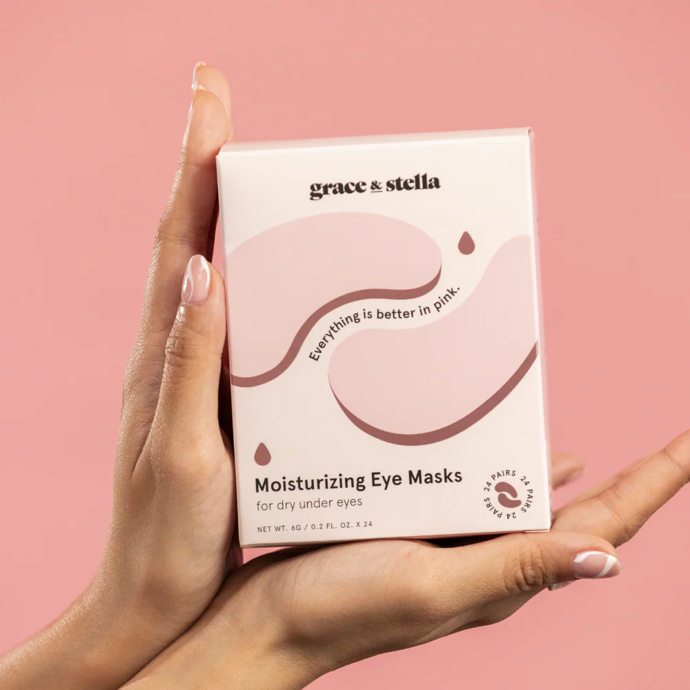 Grace & Stella Moisturising Pink Under Eye Masks Pack of 24 - Image 4