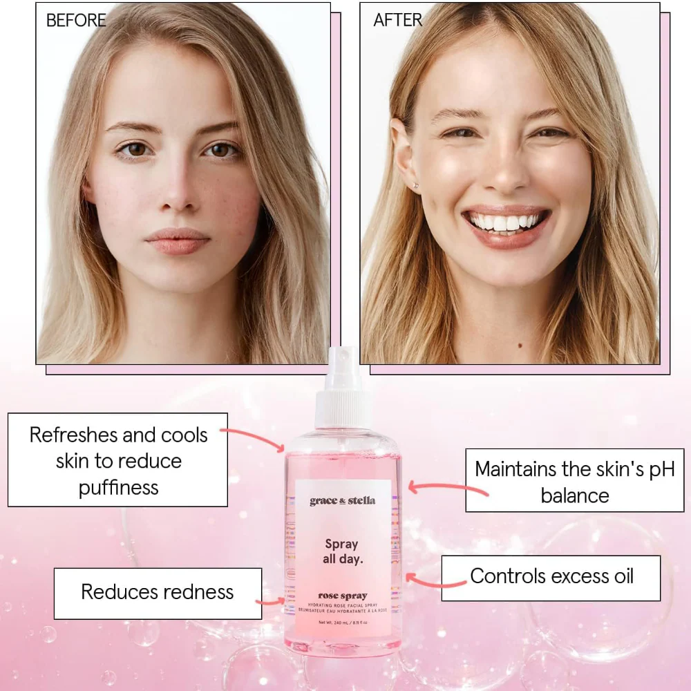 Grace & Stella Spray All Day Rose Spray 240ml - Image 4