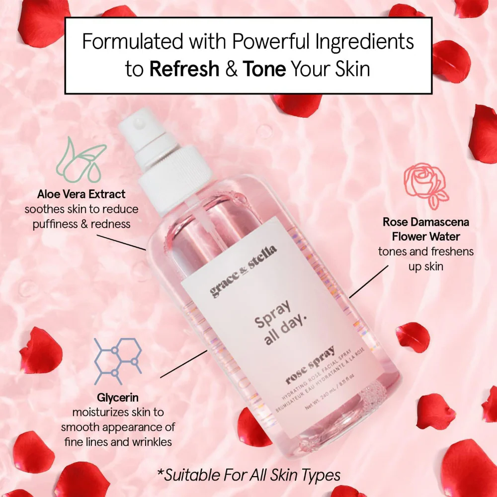 Grace & Stella Spray All Day Rose Spray 240ml - Image 5