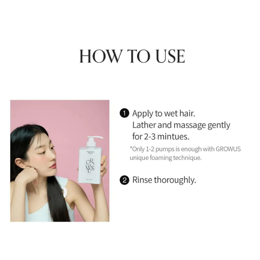 GROWUS Damage Therapy Shampoo EX 500ml - Image 7