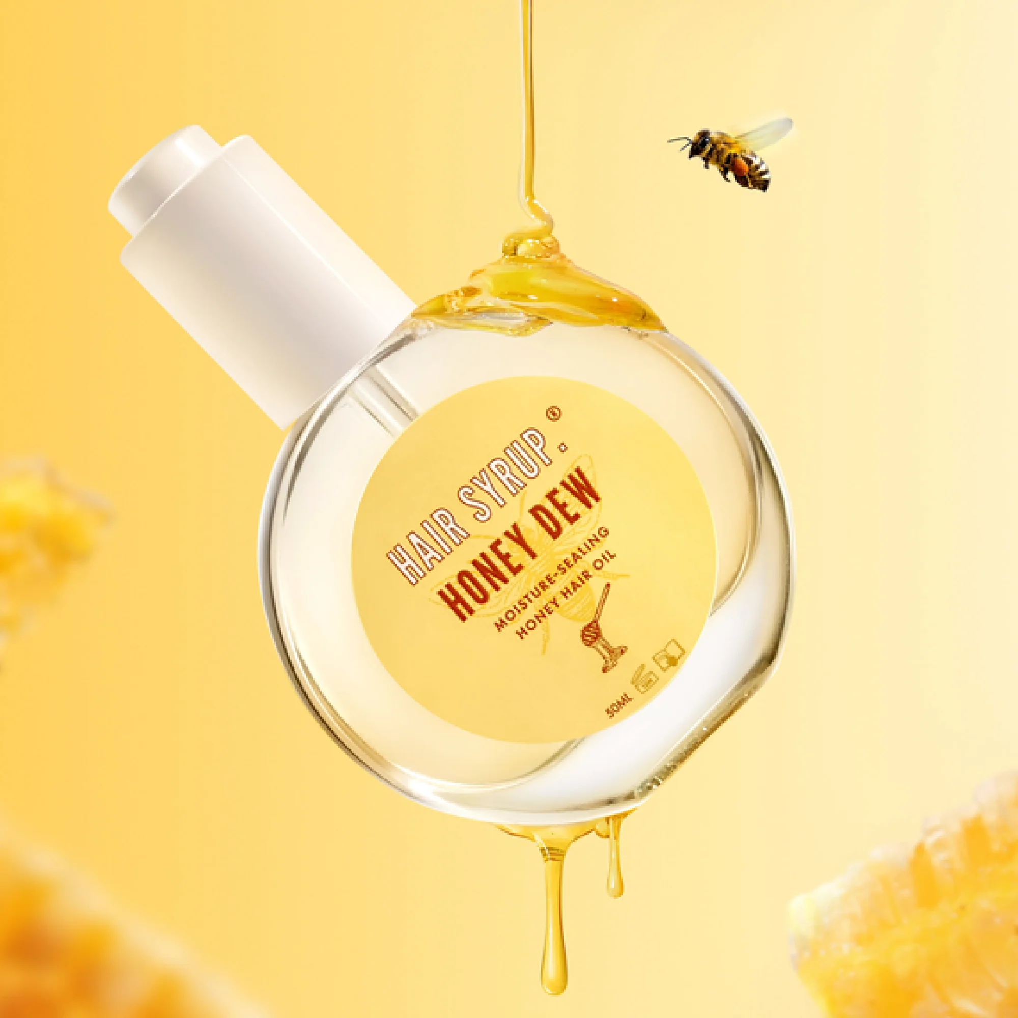 Hair Syrup Honey Dew Moisture-Sealing Honey Hair Oil 50ml - Image 2