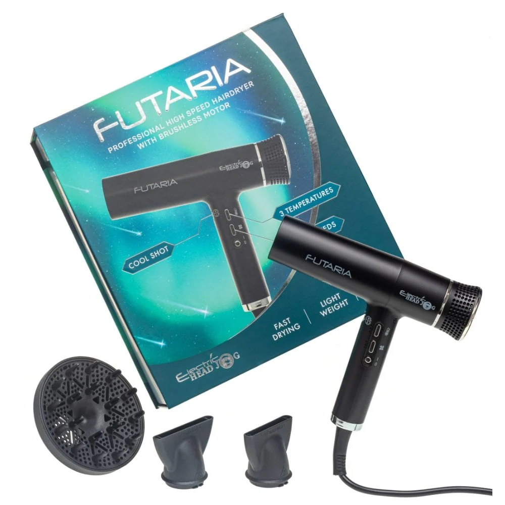 Hair Tools Electric Head Jog Futaria Hair Dryer Black - Image 2