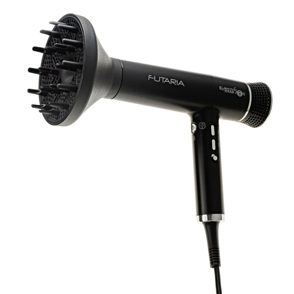 Hair Tools Electric Head Jog Futaria Hair Dryer Black - Image 3