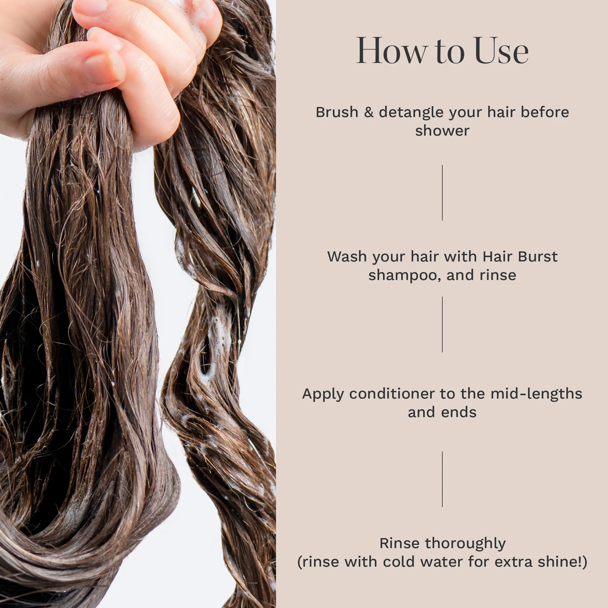 Hairburst Conditioner for Longer Stronger Hair 350ml - Image 5