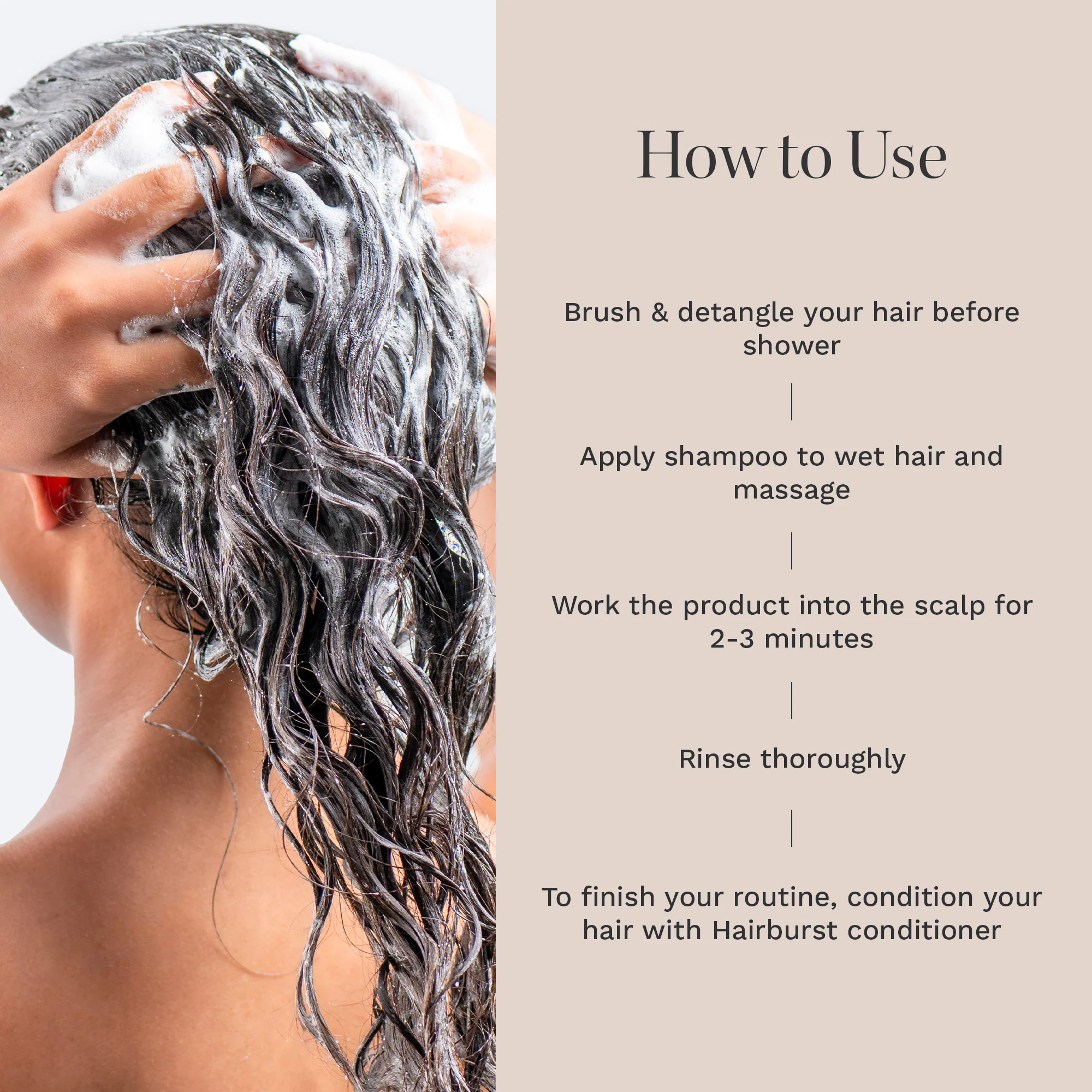 Hairburst Curly & Wavy Hair Shampoo 350ml - Image 6