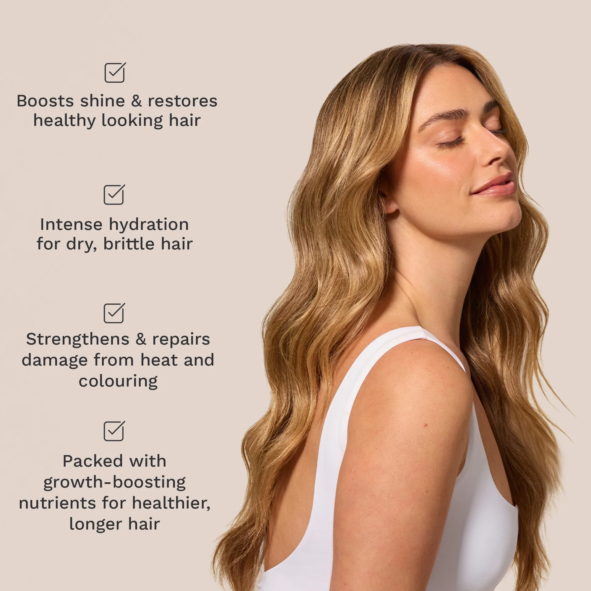Hairburst Dry & Damaged Hair Shampoo 350ml - Image 3