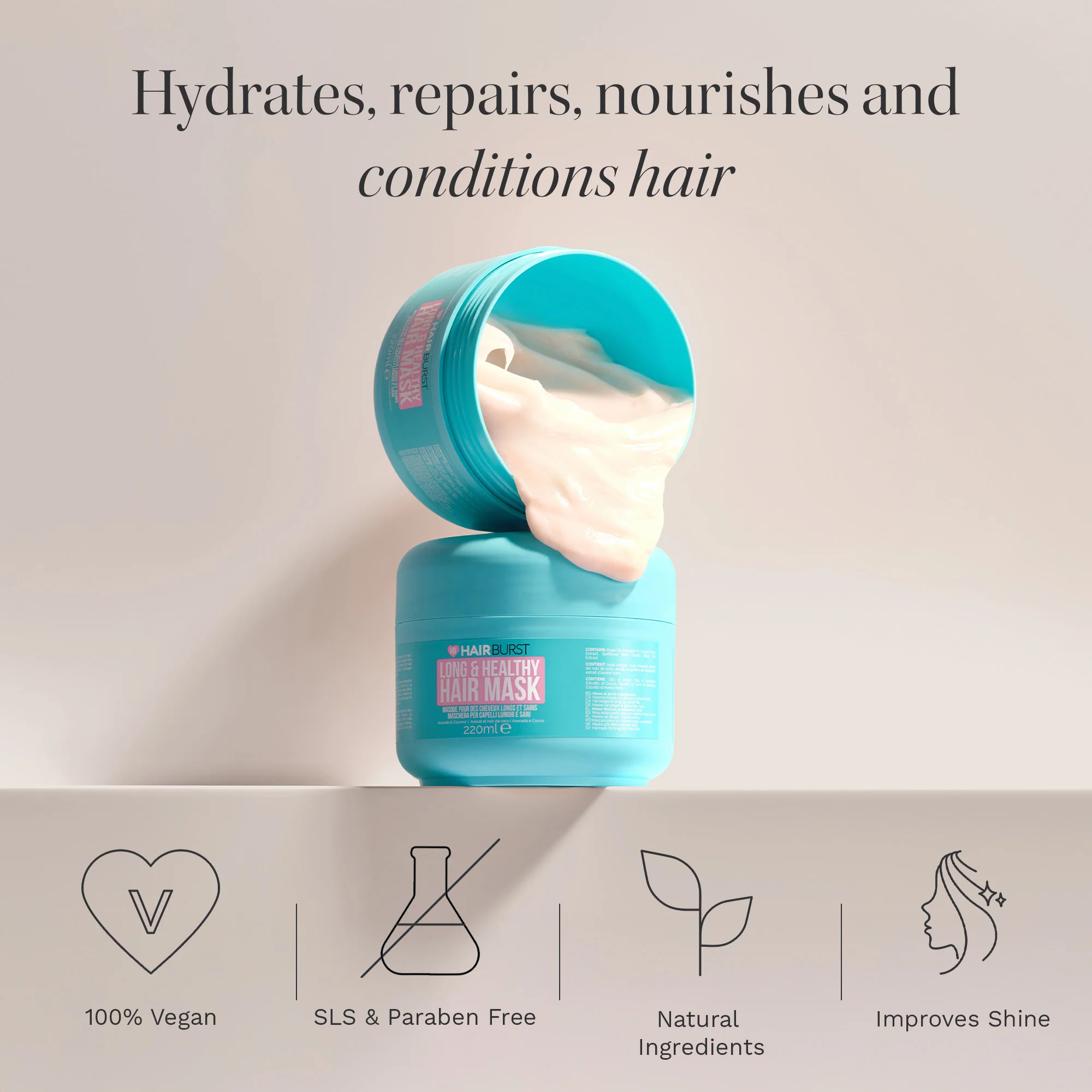 Hairburst Long & Healthy Hair Mask 30ml - Image 2
