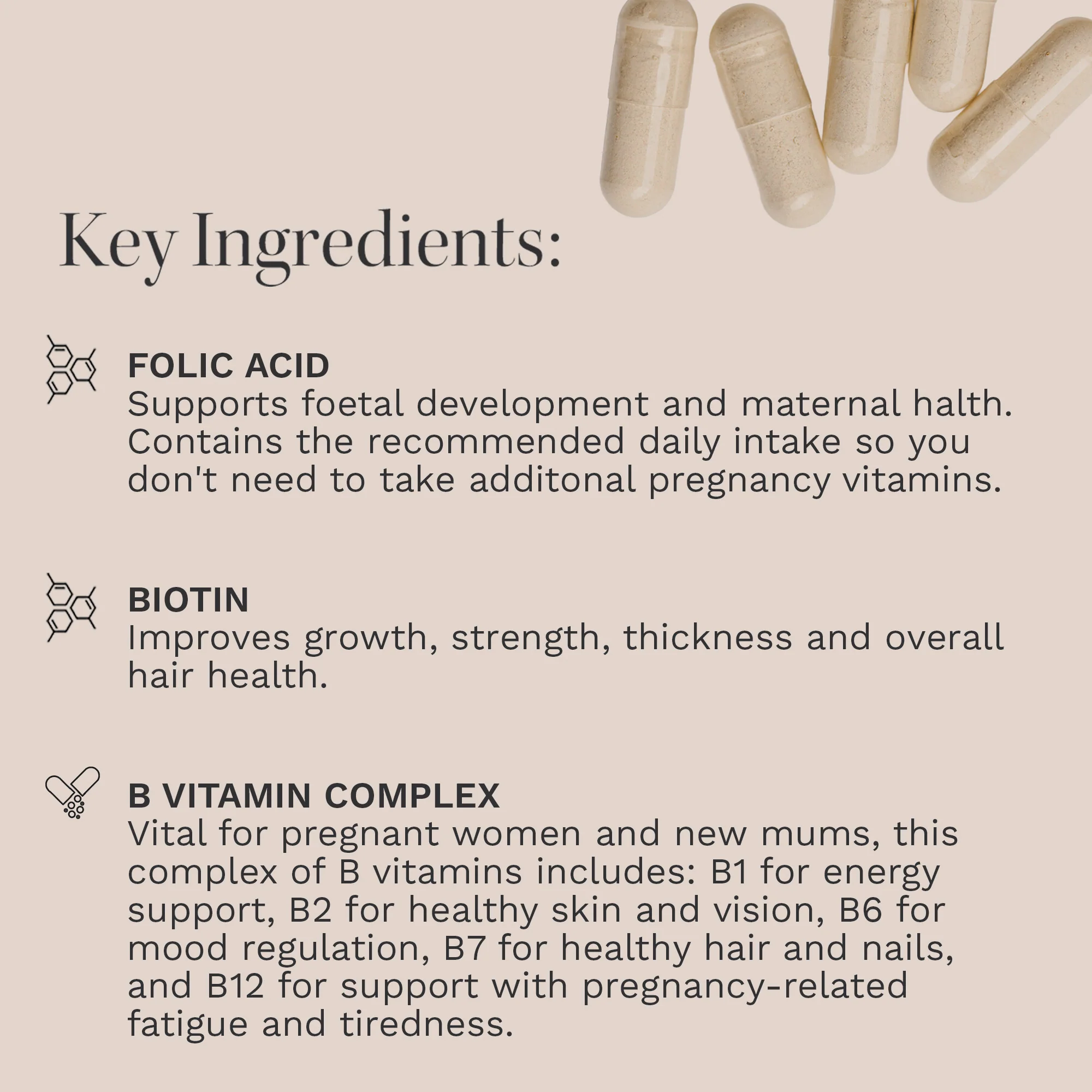 Hairburst New Mum Hair Vitamin Capsules x30 - Image 4