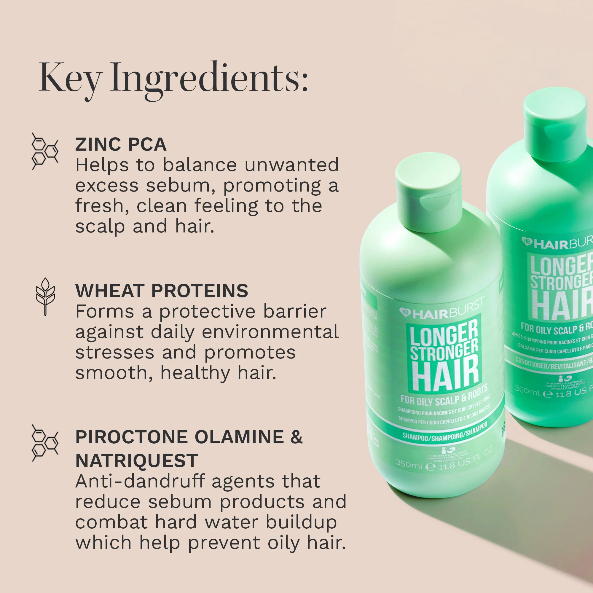 Hairburst Oily Scalp & Root Shampoo & Conditioner Twin 2 x 350ml - Image 6