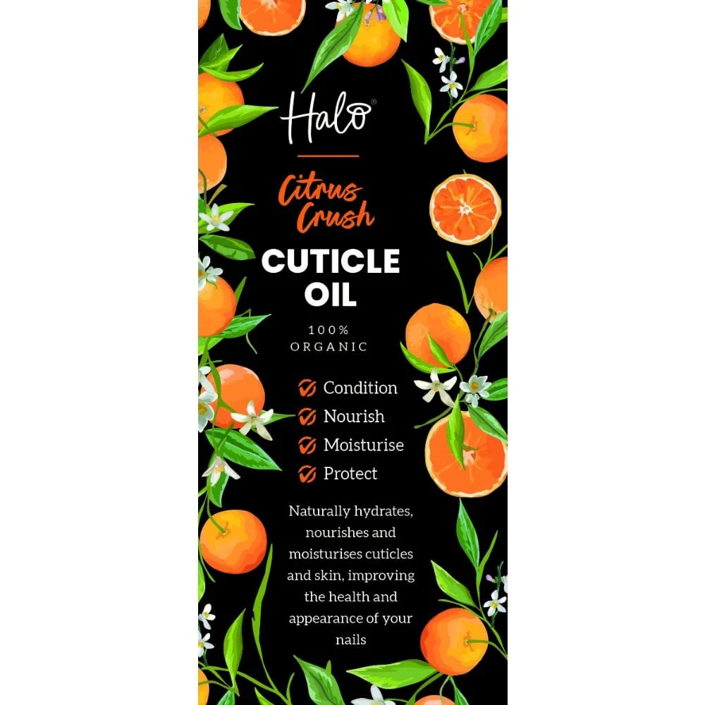 Halo Citrus Crush Cuticle Oil with Jojoba Oil for Dry Cuticles 50ml - Image 2