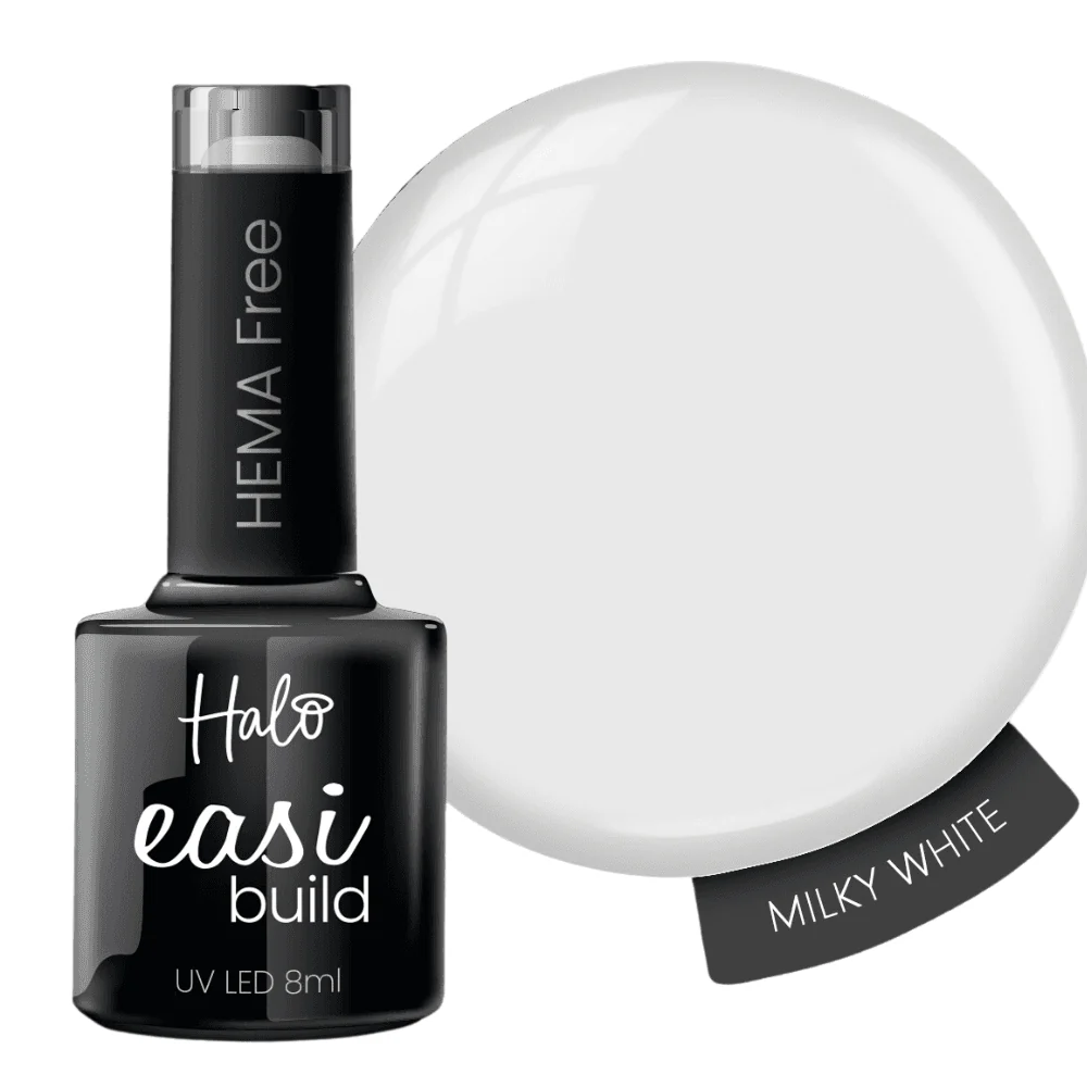 Halo EasiBuild Brush On Builder Gel Milky 8ml - Image 2