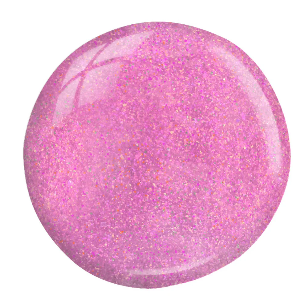 Halo EasiBuild Brush On Builder Gel Pink Glitter 8ml - Image 3