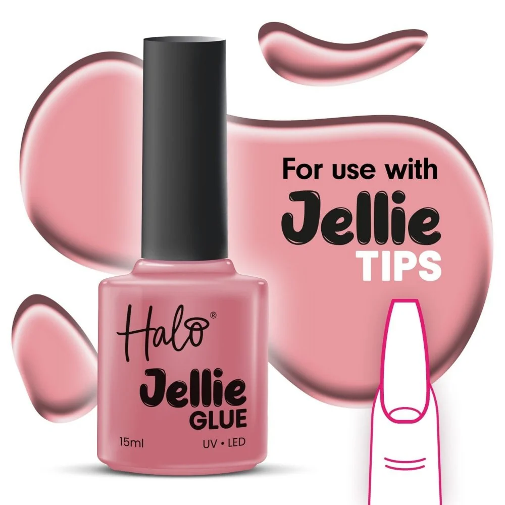 Halo Jellie Brush On Glue UV/LED Adhesive for Jellie Tips 15ml - Image 2