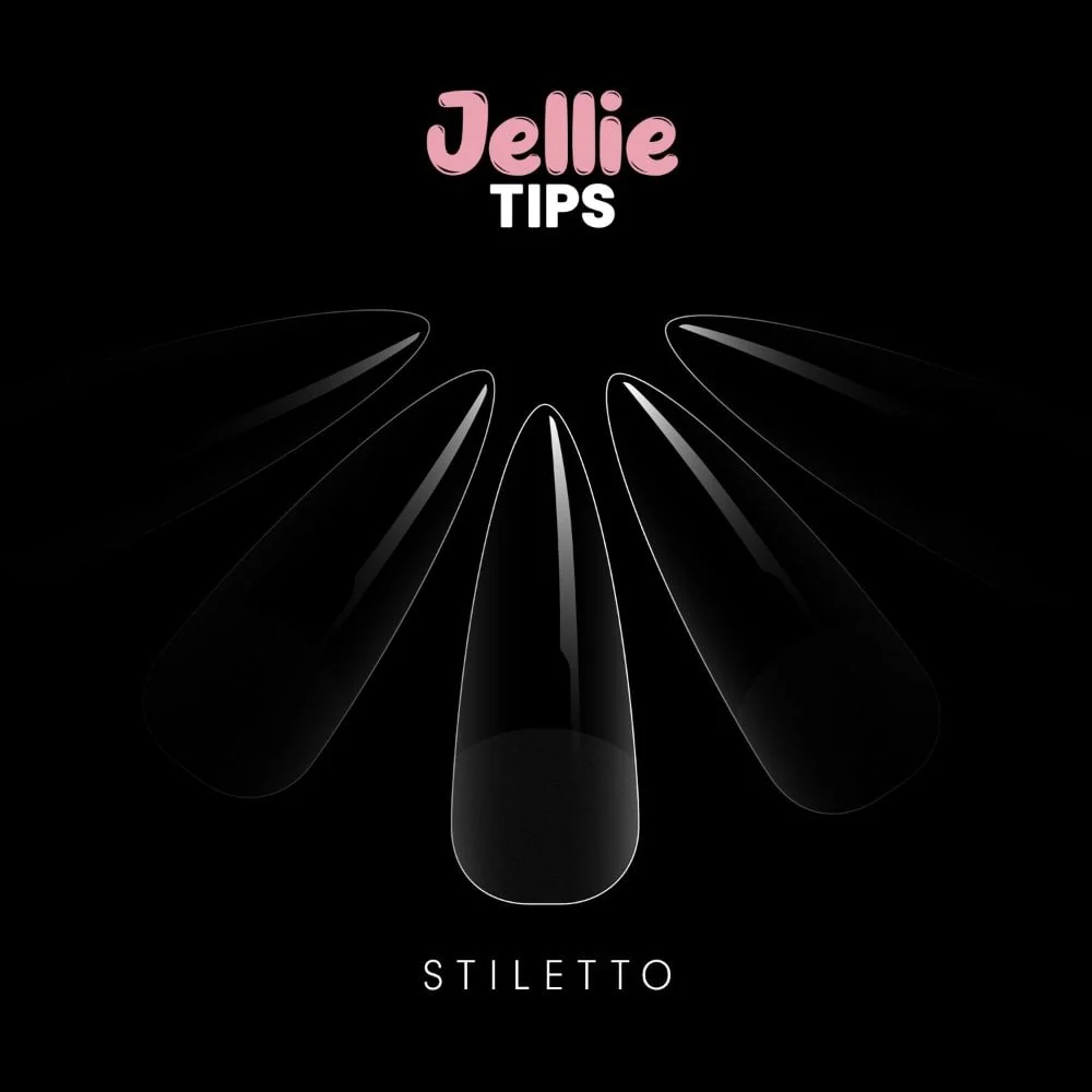 Halo Jellie Tips Soft Gel Nail Tips Stiletto x120 Sizes 0-11 - Image 2
