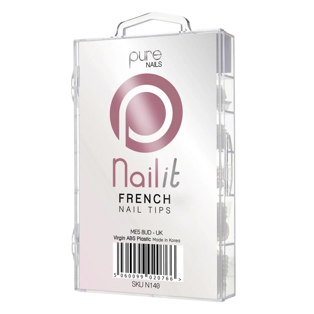 Halo Pure Nails French Nail Tips 100x Mixed Sizes - Image 2